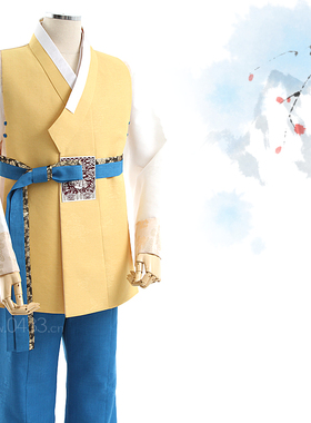 男士韩服韩国式婚礼敬酒服朝鲜族民族传统服饰新郎结婚礼服M10290