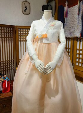 朝鲜族民俗服装新娘婚礼结婚仪式敬酒韩服婚纱礼服女士服H-X11513
