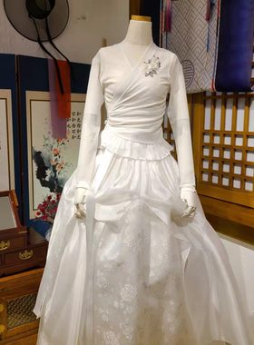 朝鲜族练习舞蹈上衣花帘纱裙子民族跳舞服装腰带胸花挂件H-S11290