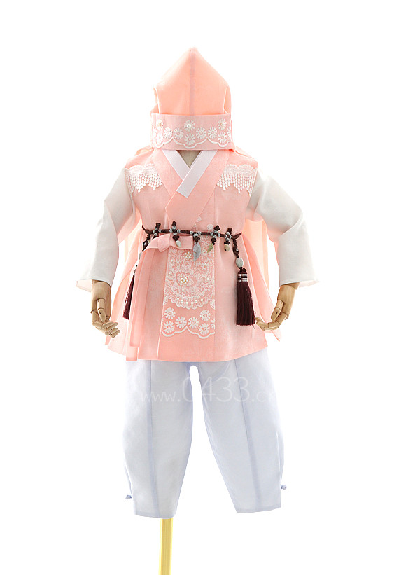 韩国宫廷传统男童韩服朝鲜族男宝宝一周岁生日礼服儿童韩服E10201