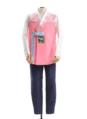 男士韩服韩国式婚礼敬酒服朝鲜族民族传统服饰新郎结婚礼服M10277