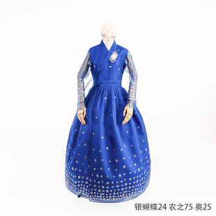 新款 生活韩服连衣裙春夏季 长裙少女收腰气质甜美裙子公主裙L25001