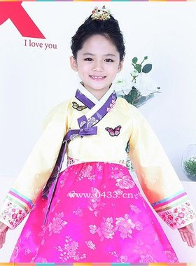韩国原版进口女童韩服一周岁生日韩服H-E01499