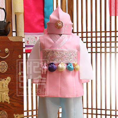 男童朝鲜族生日韩服