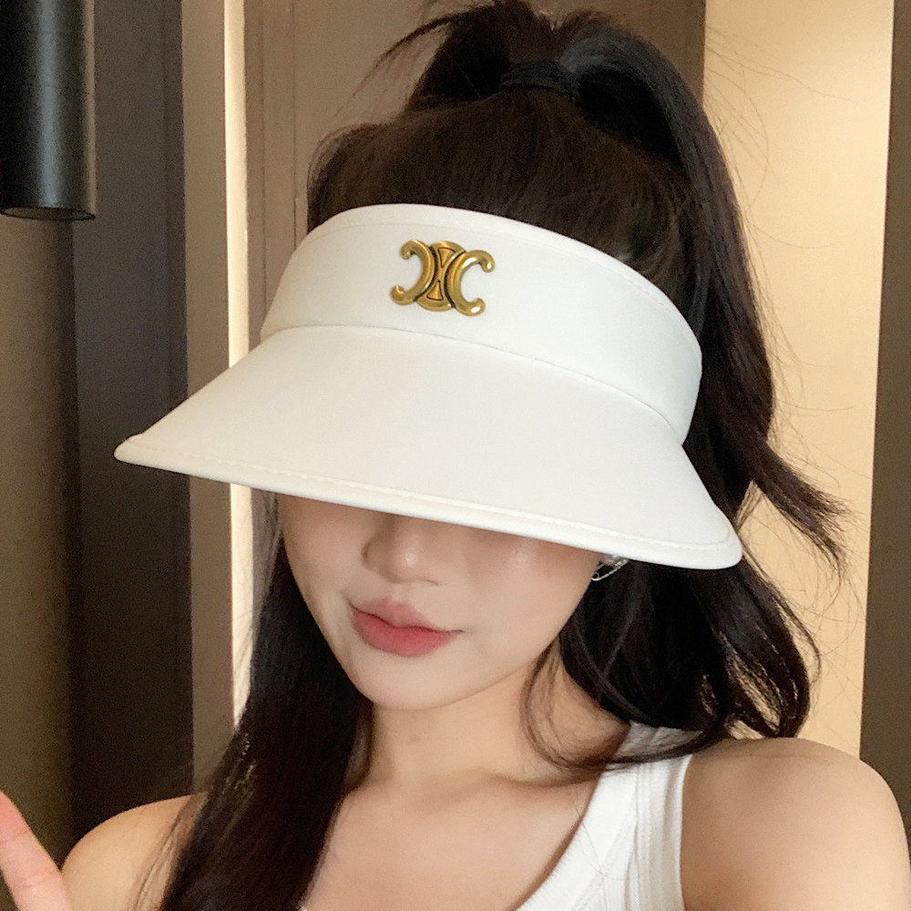 级感发箍式空顶帽女夏季网红出游