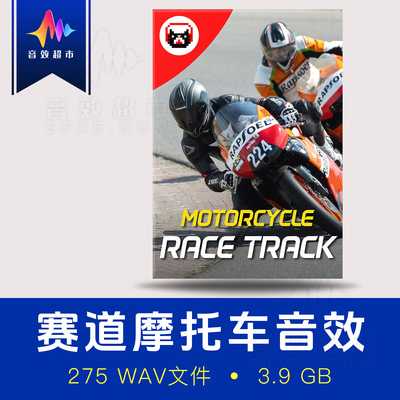 摩托赛车赛道弯道经过音效 Dramatic Cat Motorcycle Race Track