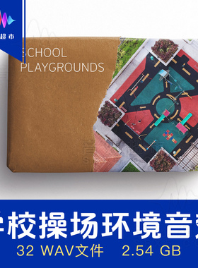 学校操场环境小孩玩耍嬉戏音效 Edible Audio School Playgrounds