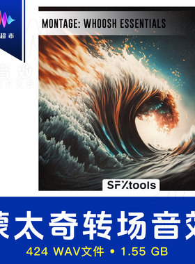 蒙太奇转场呼啸 元素音效 SFXtools - Montage Whoosh Essentials