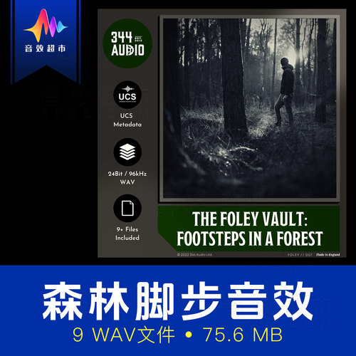 森林脚步音效 344 Audio The Foley Vault Footsteps In A Forest