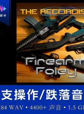 枪支操作抓握移动弹匣掉落拔枪音效 The Recordist Firearm Foley