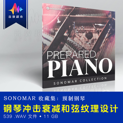钢琴打击衰减和弦音效设计 Pro Sound Effects Pianos Prepared