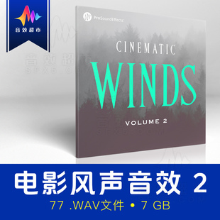 寒风狂风微风室内风声音效 Pro Sound Effects Cinematic Winds 2