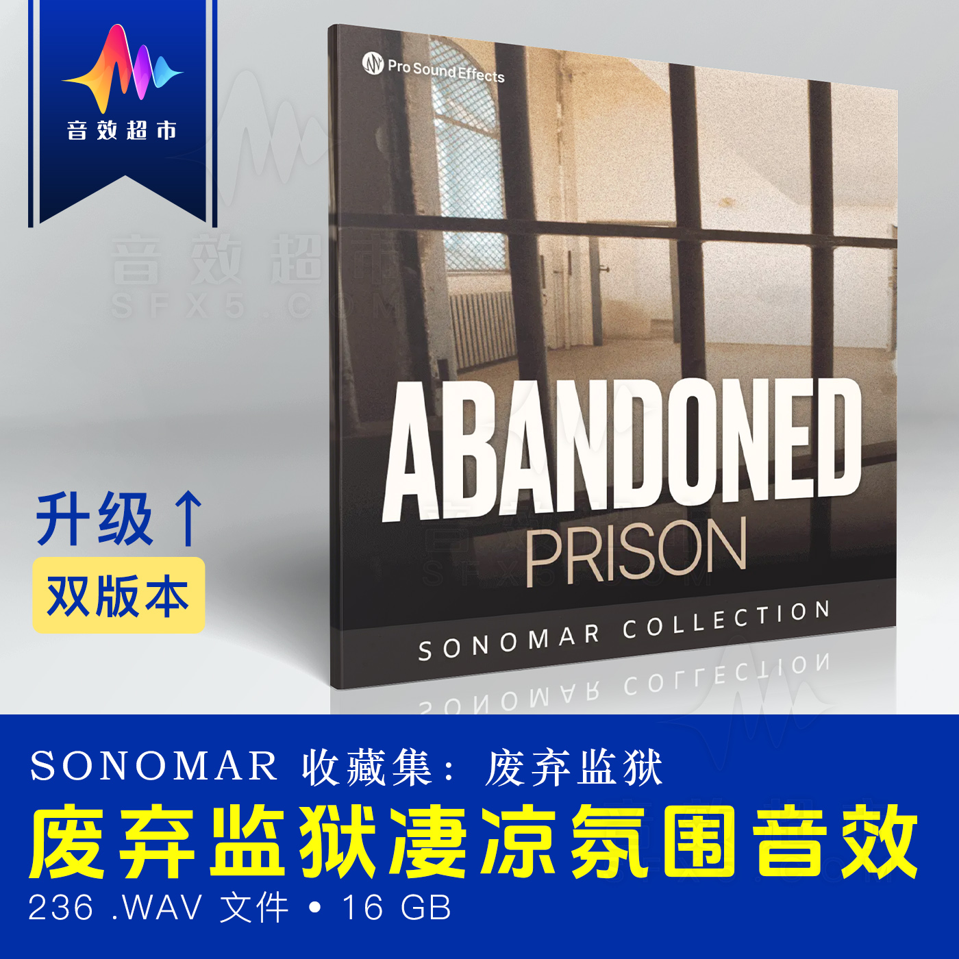 废弃监狱凄凉空寂环境音效 Pro Sound Effects Abandoned Prison