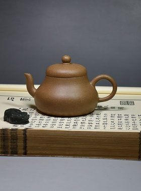 老缶紫砂 150cc宜兴紫砂原矿茶壶君德老段泥原创中式茶具