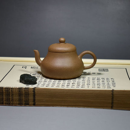 老缶紫砂 150cc宜兴紫砂原矿茶壶君德老段泥原创中式茶具