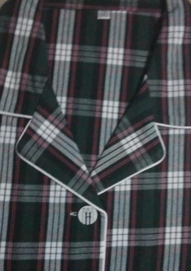 梭织纯棉手工色线织老粗布土布男女士睡衣裤男式家居服情侣套装