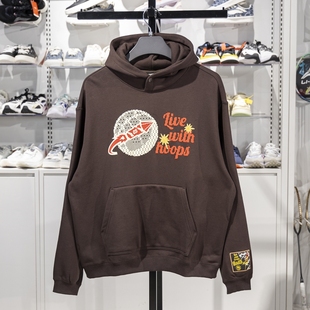 李宁日进斗金卫衣男子2025春季 反伍系列宽松套头连帽卫衣AWDV297