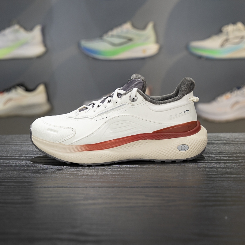 李宁保暖女子系带加绒休闲鞋