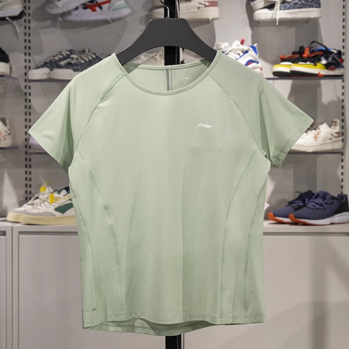 李宁短袖女子排湿速干短袖T恤