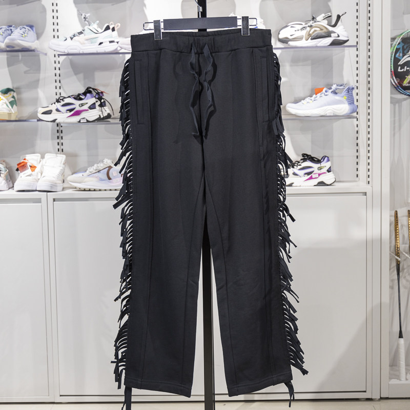 李宁男子卫裤秋冬潮流发布走秀款纯棉直筒流苏休闲长裤AKLR731,运动服/休闲服装,运动长裤,淘宝优惠券,粉丝福利购,淘宝优惠卷