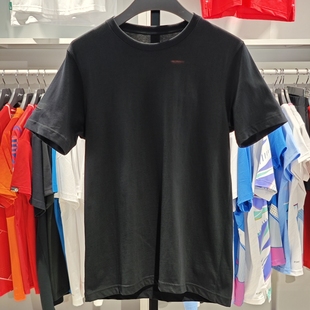 AHST427 文化衫 李宁T恤2023夏季 篮球系列男子纯棉舒适透气圆领短袖