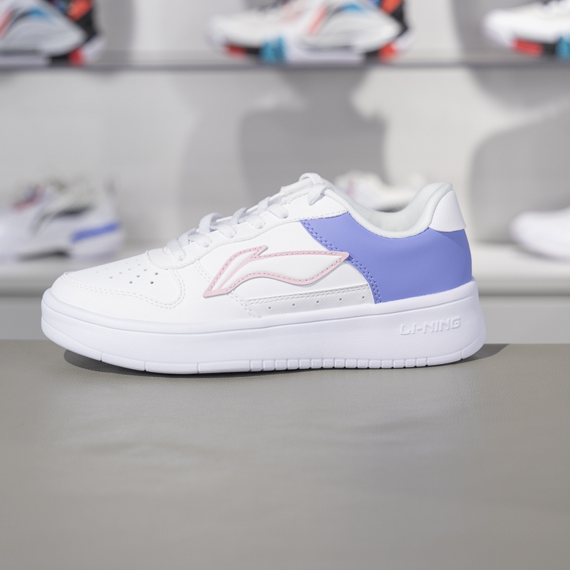 李宁系带女子低帮休闲鞋