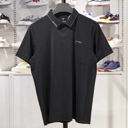 李宁正品男子短袖POLO衫2025夏季透气速干短袖T恤APLV041-2-4