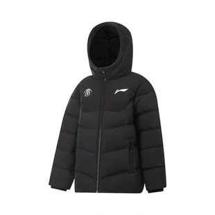 正品李宁男童中长款羽绒服中大童鸭绒保暖宽松冬装外套YYMV049