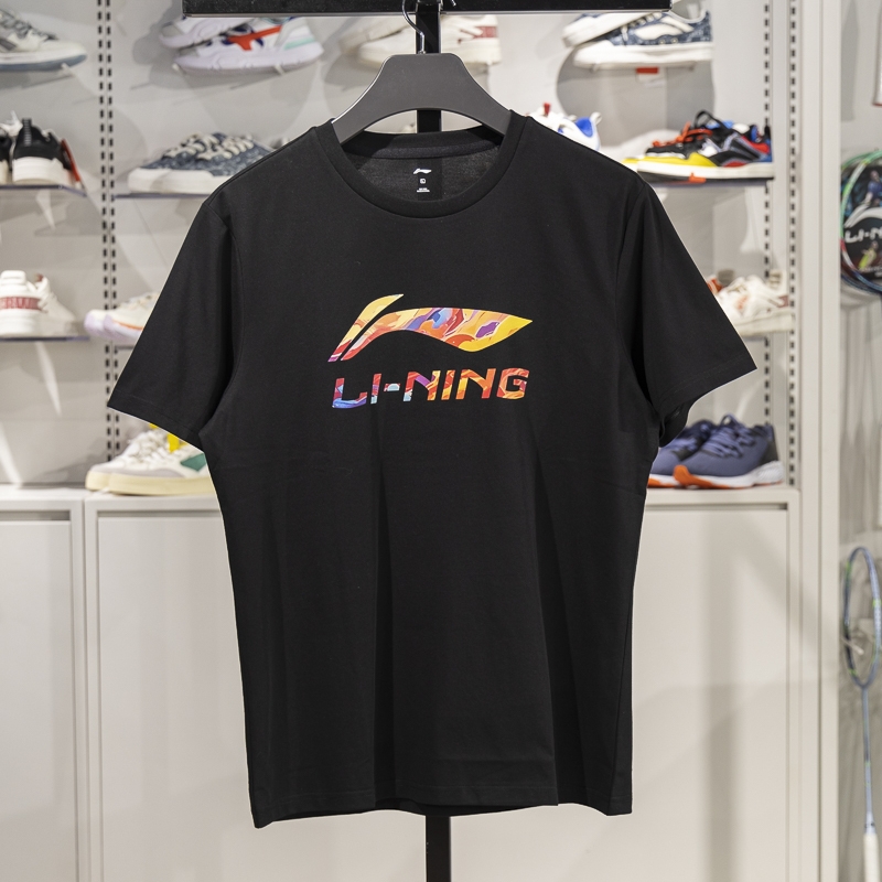 李宁短袖男子吸汗舒适短袖T恤