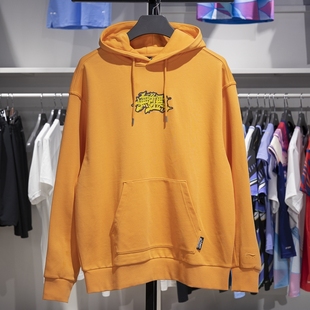 李宁套头连帽卫衣男子2023秋季 休闲宽松卫衣AWDT443 滑板系列时尚