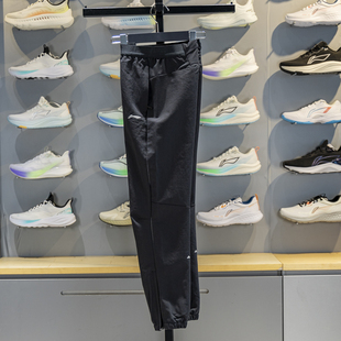 跑步系列束脚反光吸湿排汗卫裤 新款 AYKV618 女2025冬季 李宁运动裤