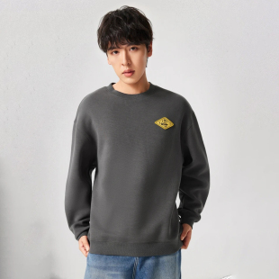 正品李宁卫衣男子2026春季反伍宽松套头春装卫衣AWDW027