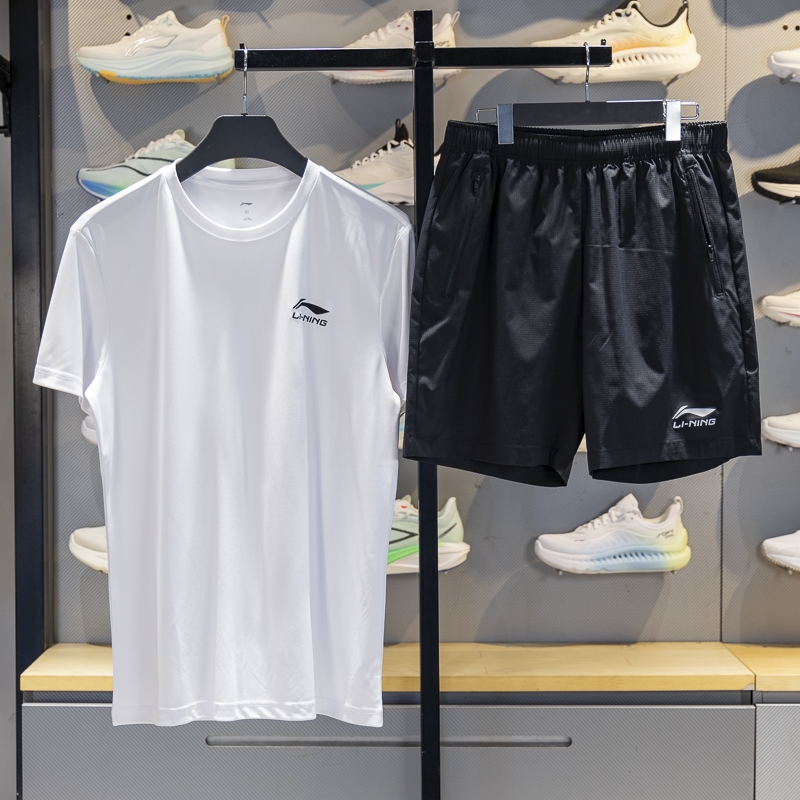 李宁男子速干凉爽运动套装