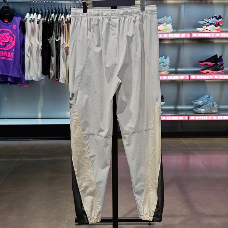 李宁束脚男子速干透气运动裤