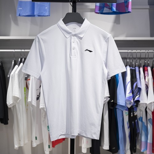 李宁短袖POLO衫男子2024新款夏季速干透气翻领T恤上衣APLU799