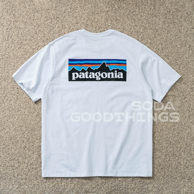 Пятно соды Patagonia P-6 Battaneian мужская и женская классическая футболка с короткими рукавами горного пика