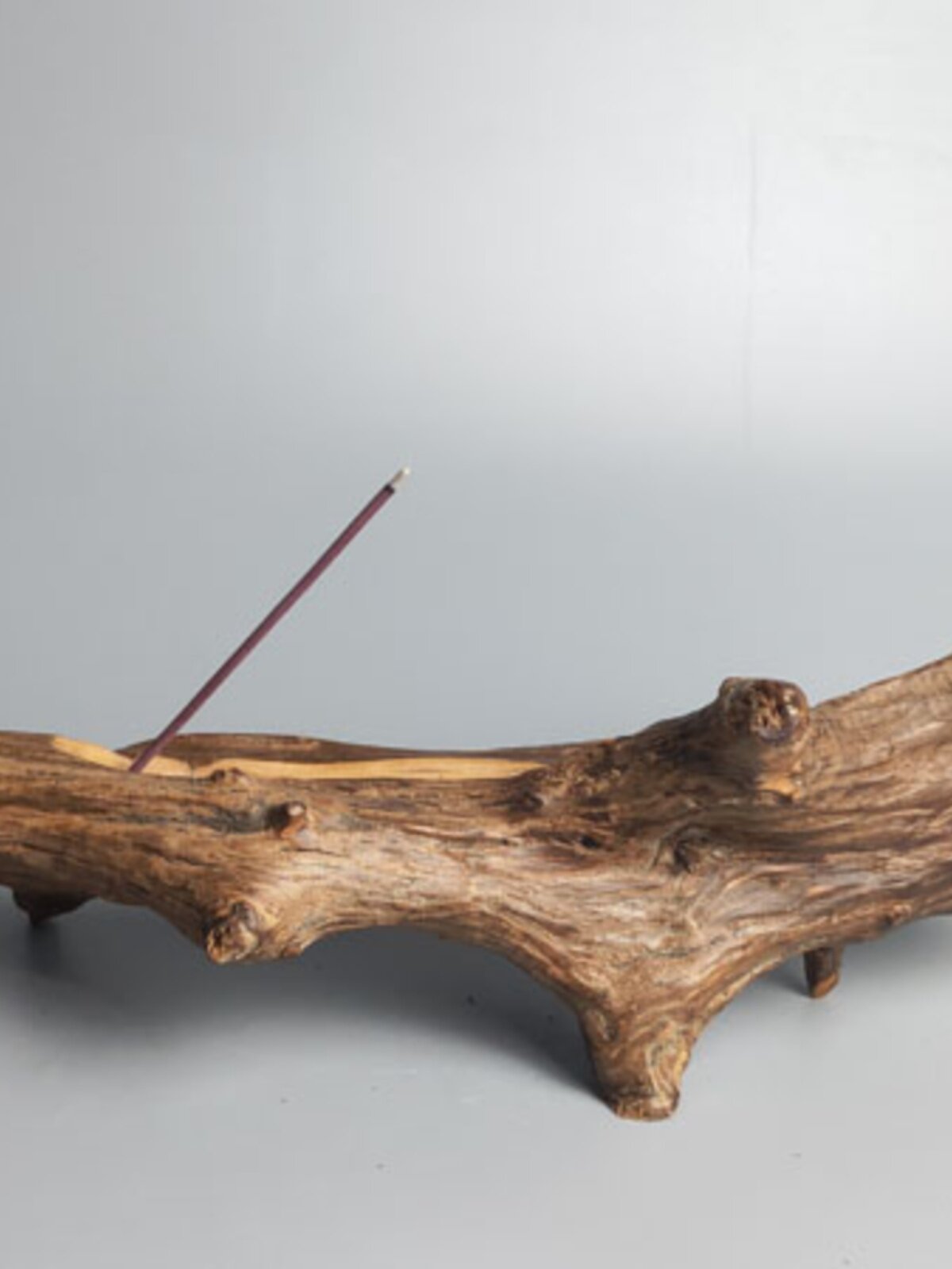 WEATHERED WOOD HORIZONTAL CYPRESS INCENSE INCENSE INCENSE INCENSE INCENSE BURNER FOR HOME CREATIVE PERSONALITY RETRO INCENSE BURNER IN THE LIVING ROOM