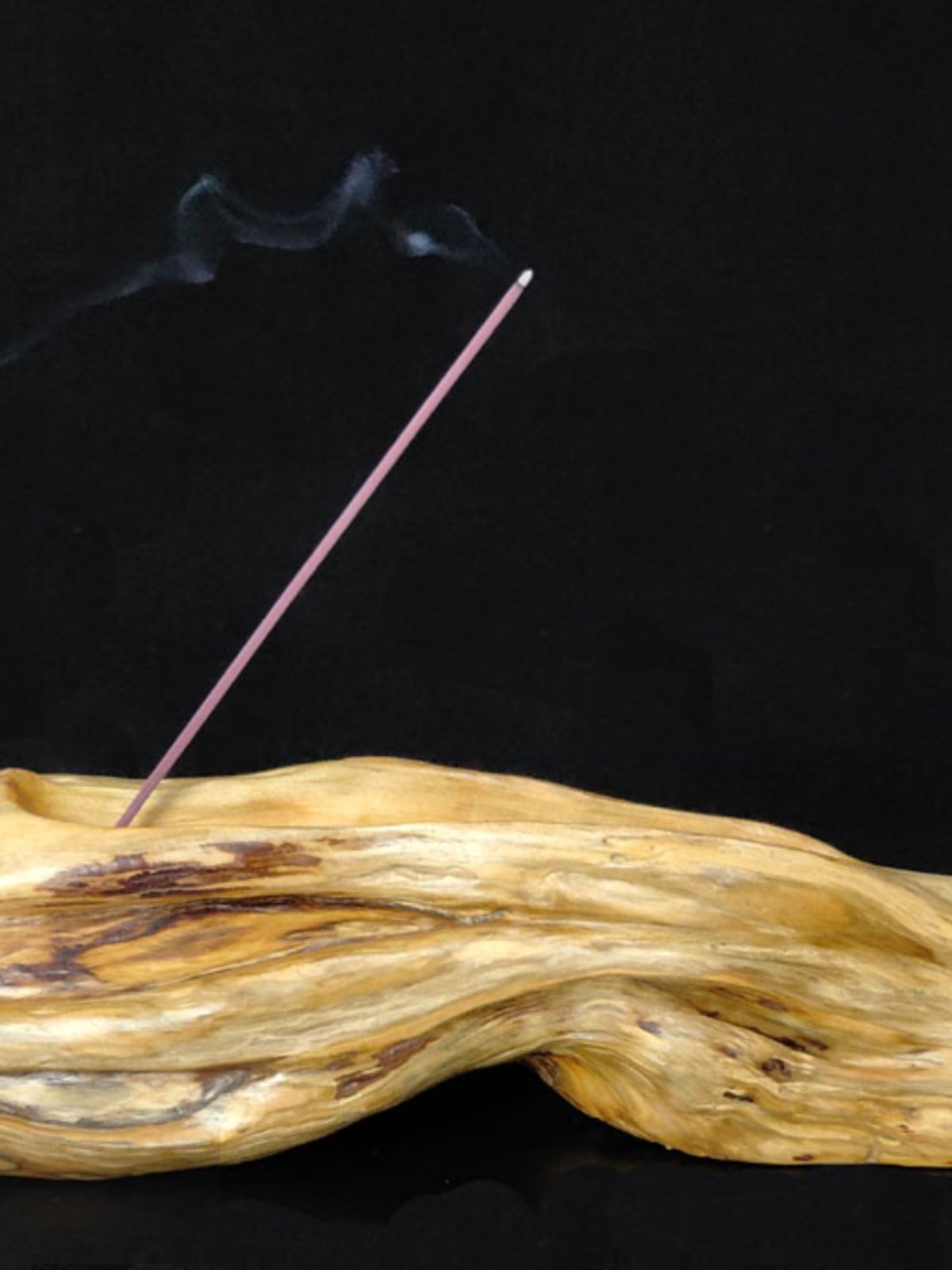 WEATHERED WOOD HORIZONTAL CYPRESS INCENSE INCENSE INCENSE INCENSE INCENSE BURNER FOR HOME CREATIVE PERSONALITY RETRO INCENSE BURNER IN THE LIVING ROOM