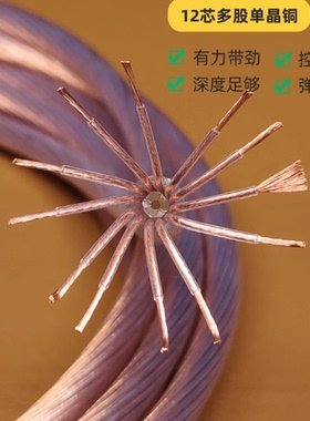 德国进口7NOCC单晶铜发烧级音响喇叭线信号线特氟龙音频线DIY散线