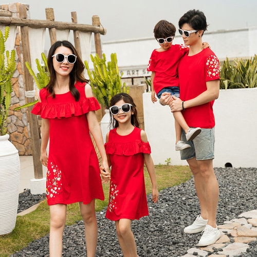 全家福新款潮网红洋气风亲子装