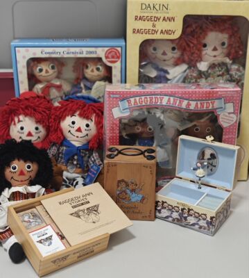 【现货】中古布艺布偶Raggedy Ann and Andy 安和安迪乡村娃娃