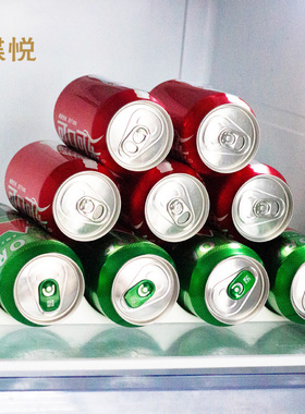 冰箱饮料啤酒易拉罐收纳架可乐家用规整架食品级苏打水整理汽水罐