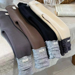 女童打底裤外穿冬加厚一体绒无骨800克加绒儿童宝宝一条过冬裤子