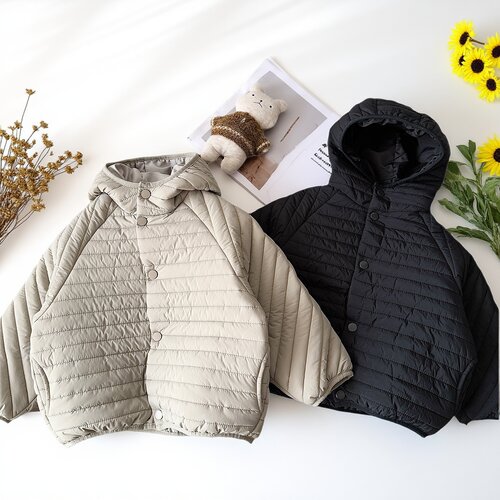男童棉服轻薄款二棉连帽绗棉秋冬
