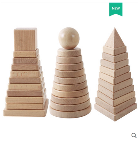 桌面积木木质形状识别精细动作