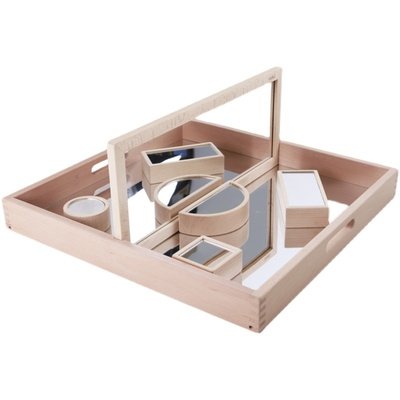 几何体灵感积木拱形桥建构积木套装彩虹云朵积木套VIVAIO镜面套装