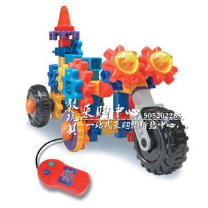 赛车齿轮组幼儿早教园儿童益智主题建构积木拼搭 创意动力组