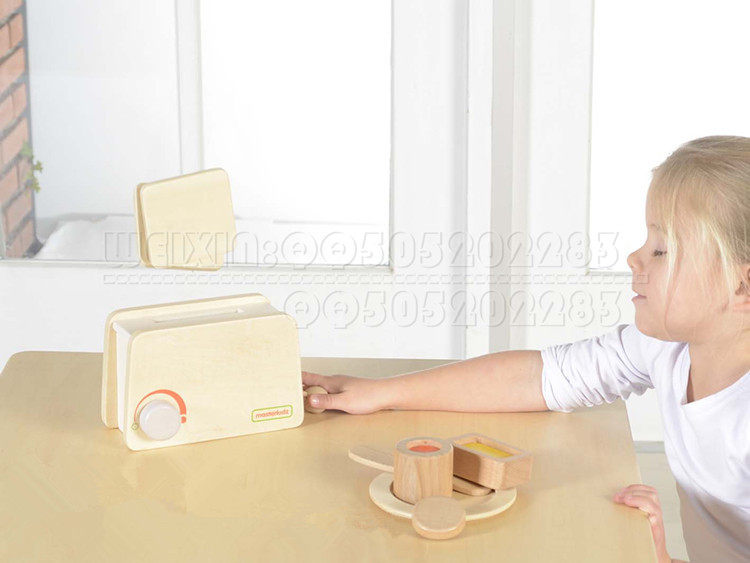 贝思德正品烤面包机幼儿早教园儿童木质角色扮演过家家玩具