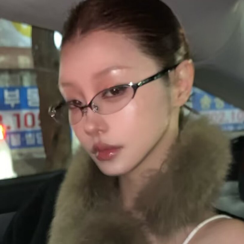 gm眼镜复古欧美辣妹风猫眼椭圆形金属半框平光镜街拍老钱风女款潮