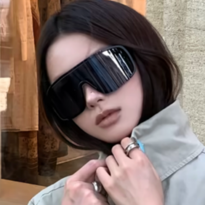 欧美辣妹风一体式高级感太阳眼镜